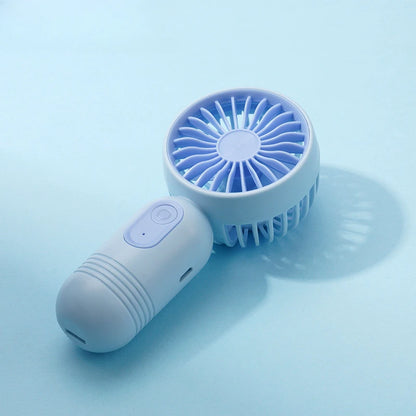 1PC USB Mini Rechargeable Portable Fan with 3 Speeds, Handheld Fan for Gift Choice, Perfect For Office, Outdoor, Travel, Camping