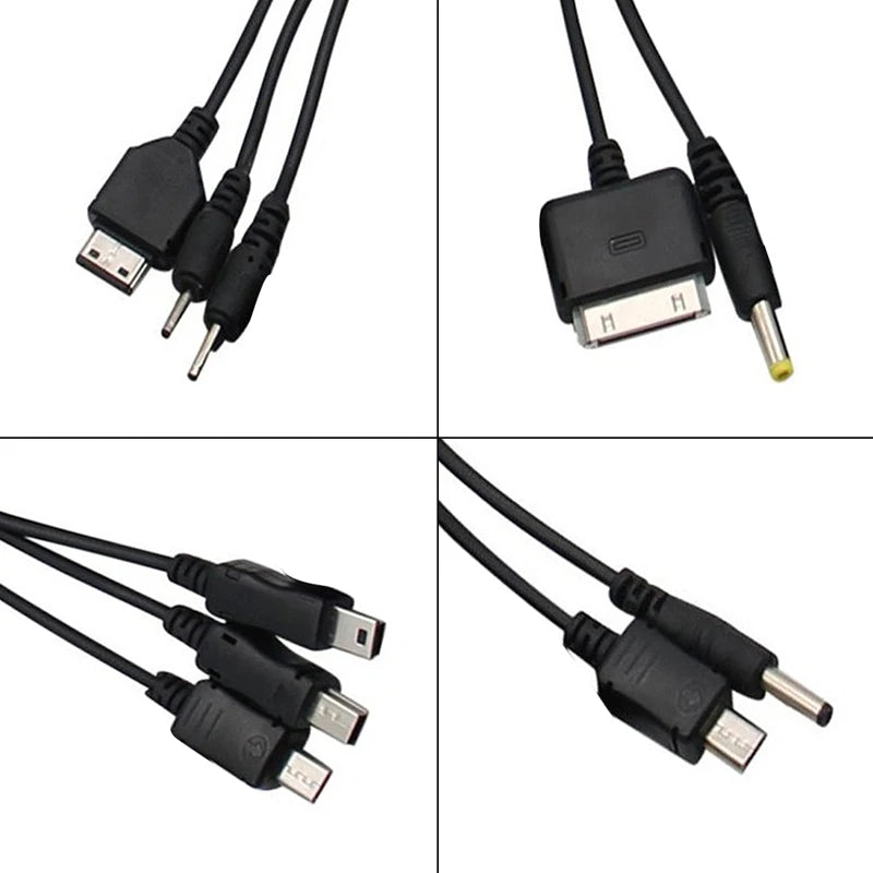10In1 USB to Multi-ports USB Cable Universal Phone Charging Cable Multi-head Charging Cable Cord For Samsung Nokia Phone Charger