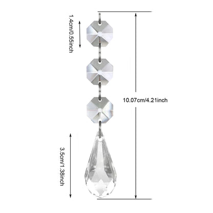 5PCS Acrylic Ornament DIY Home Decoration Party Decoration Supplies Christmas Tree Ornament Table Lamp Chandelier Pendant