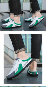 Men's Fashion Soft-soled Half Slippers Summer Men Trendy Bottom Casual Shoes Soft Sole Support Shoes Sneakers Zapatos De Hombre