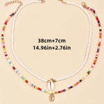 Tidepool Starfish Necklace - Surf & Beach Boho Jewelry Starfish Turtle Beaded Choker Necklaces, Adjustable Necklaces, Ocean Gift