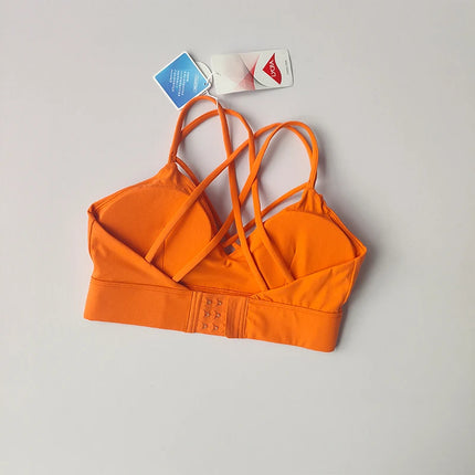 Women's Summer Shockproof Bra Beautiful Back and Sports Anti Sagging Running External Wear Training Fitness Yoga Tank Top Bra