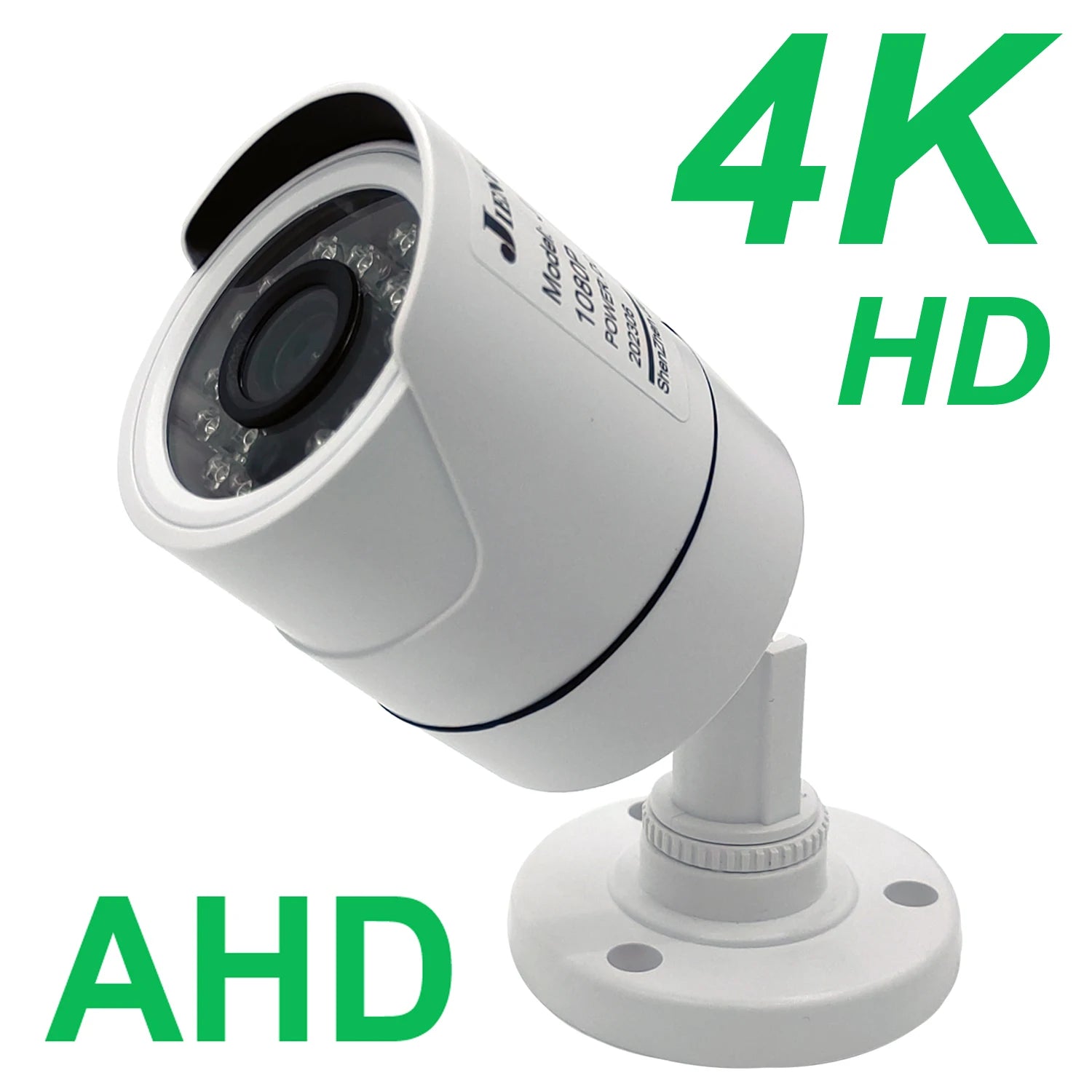 JIENUO 4K AHD Camera CCTV Security Surveillance Outdoor Waterproof Infrared NightVision Indoor CVI 1080P 5MP HD Home Cam Monitor