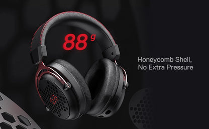 Redragon H386 USB Diomedes Wired Gaming Headset 7.1 Surround Sound  53MM Drivers Detachable Microphone Headphone