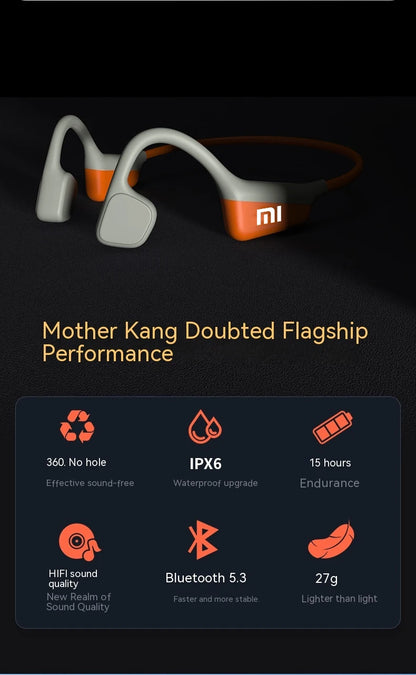 XIAOMI Neckband I18PRO Bluetooth 5.3 Headphones Bone Conduction Sport Earbuds HiFi Sound TWS Earphones Wireless Headest With Mic