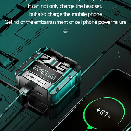 M25 TWS Wireless Headphones Earphones Bluetooth Touch Control Noise Reduction Stereo Waterproof Earbuds Headsets With Microphone