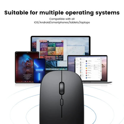 Xiaomi 2.4GHz Bluetooth Mouse Wireless USB Rechargeable Silence Ergonomics Double Model Mini Portable DPI Readjustable Keyboards