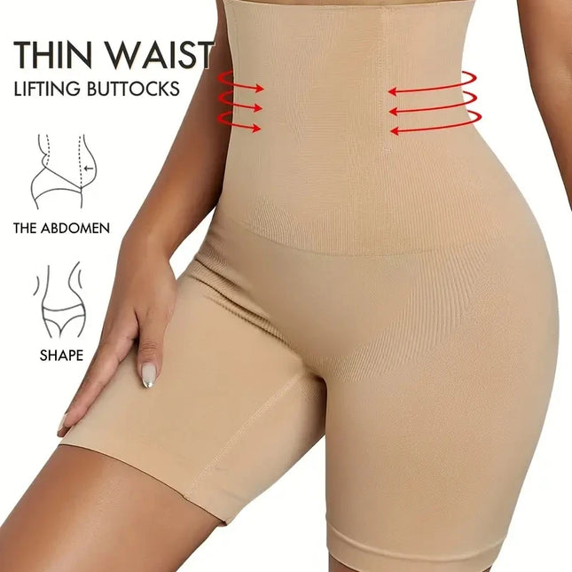 High Waist Shaping Boyshort Panties, Tummy Control Butt Lifting Slim Shorts, Women's Underwear & Shapewear