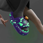 Luminous Shark Slippers Christmas Halloween Pumpkin DIY Shoes Woman Men Platform Sandals Anti Slip Couples Indoor Beach Slides