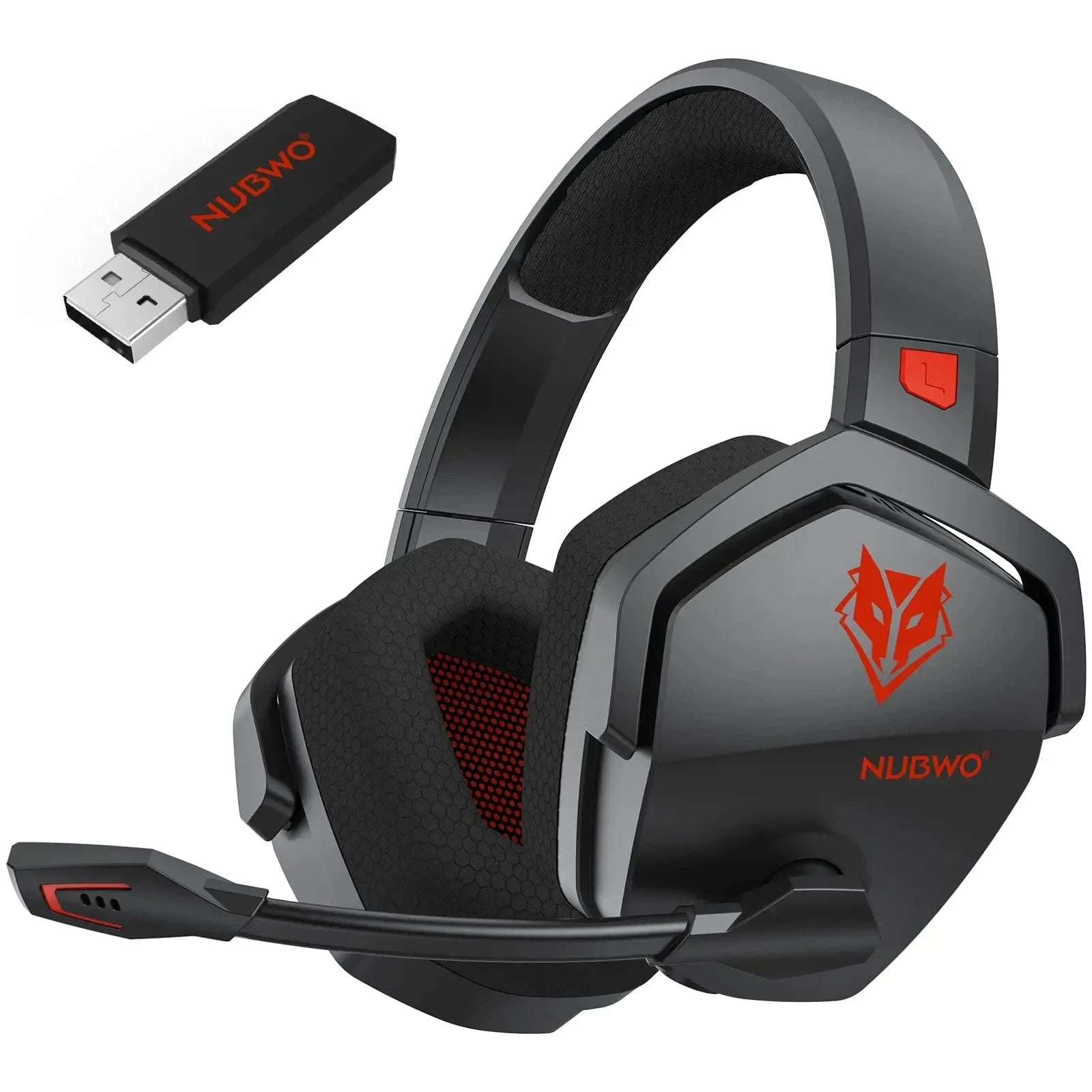 NUBWO G06 Pro Wireless Gaming Headset with Charging Station for Headset and PS5 Controller
