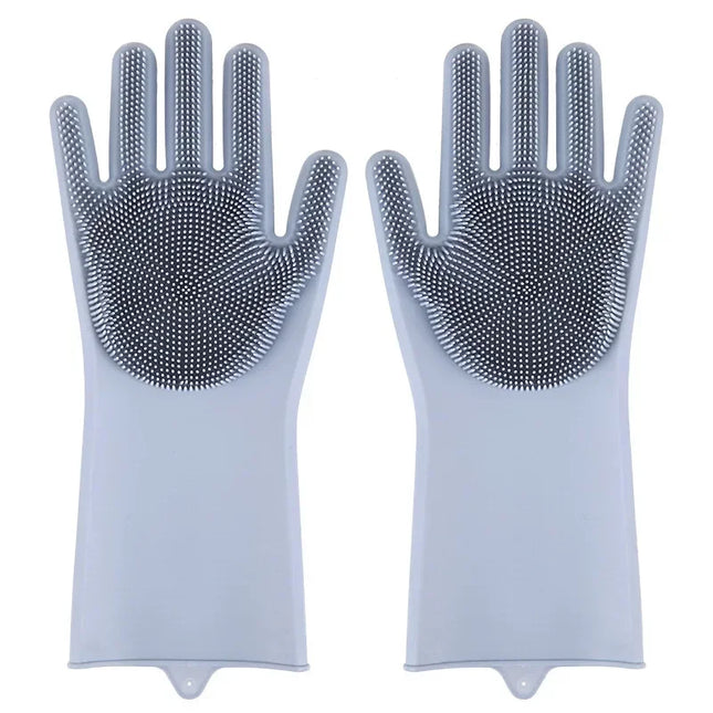 Pet Grooming Cleaning Gloves Dog Cat Bathing Shampoo Glove Scrubber Magic Dishwashing Cleanner Sponge Silicon Hair Removal Glove