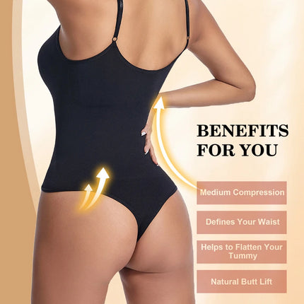 Shapewear Bodysuit Thong Fajas Colombianas Body Shaper Women Seamless Tummy Control Slimming Sheath Flat Belly for Underwear