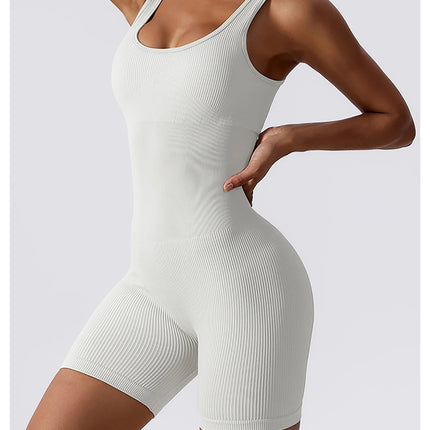 High Elastic Integrated Tight Fitting Jumpsuit Aerial Beauty Back Yoga Suit Seamless Jumpsuit for Women