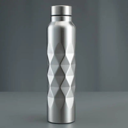 1pc 750ml/1000ml Stainless Steel Water Bottle, Large Capacity Portable Sports Bottles For Outdoor Camping Hiking Travel
