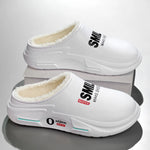 New Winter Men Warm Slippers Cotton Slippers Outdoor Indoor Cotton Shoes Waterproof Mens Comfortable Home Bedroom Plush Slippers