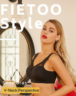 5PCS/Set Women Sexy Bras Full Cup Sports Top Soft Seamless Brassiere Lace Sexy Lingerie V Neck Intimates Underwear Plus Size Bra