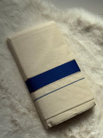 Premium Kerala Dhoti – Royal Blue Traditional Border