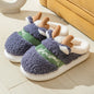Christmas Shoes Winter Home Slippers Elk Soft Cozy Bedroom Slipper Slip on House Shoes