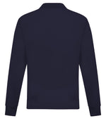 Mens Long Sleeve Polo Shirt Casual Top 2 Button Collared Pique Lightweight