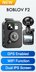 BOBLOV N9 Mini Body Camera Full HD 1296P Body Mounted Camera Small Portable Night Vision Police Body Cam 128GB/258GB mini camera