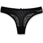 6 Pack Womens Sexy Lace Underwear Ladies Cotton Thongs G-String Knickers Briefs
