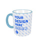 Eco-friendly Ceramic Comfortable Handle Edge Color Mug