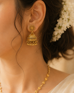 Small Gold Jhumka Earrings | Kerala Traditional Jewellery | Indian Jhumki Earrings | Onam Jewellery | South Indian Earrings | Gift for Her